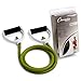 Champion Sports Resistance Tube Bands for Men and Women, Durable Stretch Fitness Band for Strength Training, Stretching, Rehabilitation- Premium Home Workout Equipment - 80 Lbs Resistance Tubing-Green