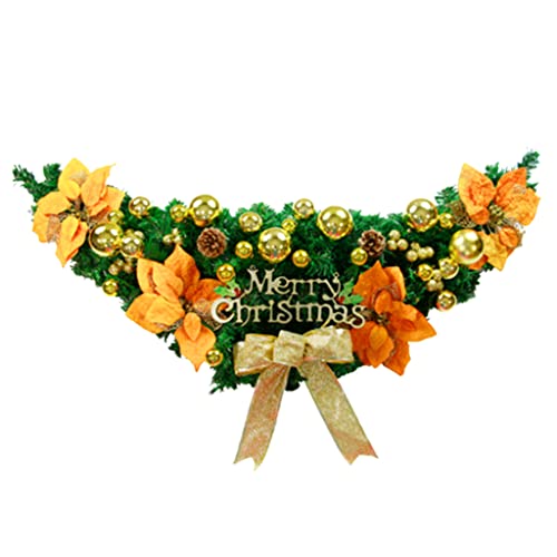Couronne de Noël en corne de bélier de 100 cm, décoration de prestige