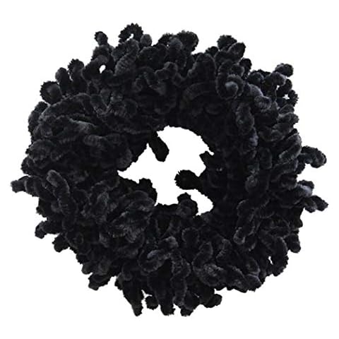 Volumising Scrunchie Big Hair Tie Ring Hijab Volumizer Khaleeji Headwear for Women Black Cover