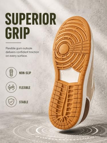 Image of HAUX Stylish Casual Mid Top Sneaker and Trendy Shoes with Laces for Men & Boys, Perfect, College, Parties and Outings, Lightweight, Comfortable, and Durable for All-Day Use, Cushioned Sole for Walking and Outdoor Styling