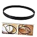 Toddmomy 16 Inch Metal Snare Drum Hoop Black Coated Drum Counterhoop for Percussion Instrument Maintenance