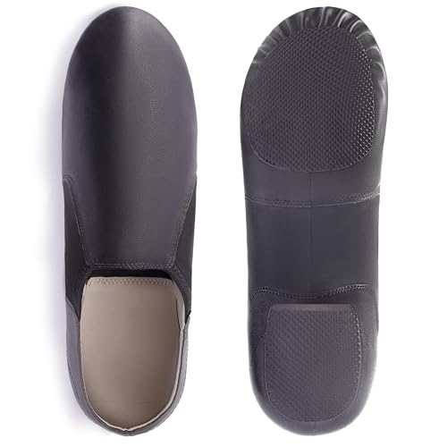 Jazz Shoe PU Leather Upper Girls and Boys Slip-on Dance Shoes (Toddler/Little Kid/Big Kid)3