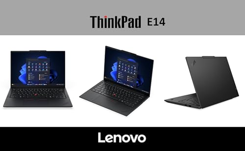 Image of Lenovo ThinkPad E14 Business Laptop 14.0 inch WUXGA (AMD Ryzen 7 250, 16GB DDR5, 1TB PCIe SSD, AMD Radeon 780M, Win 11 Pro) w /DKZ USB Port Expander