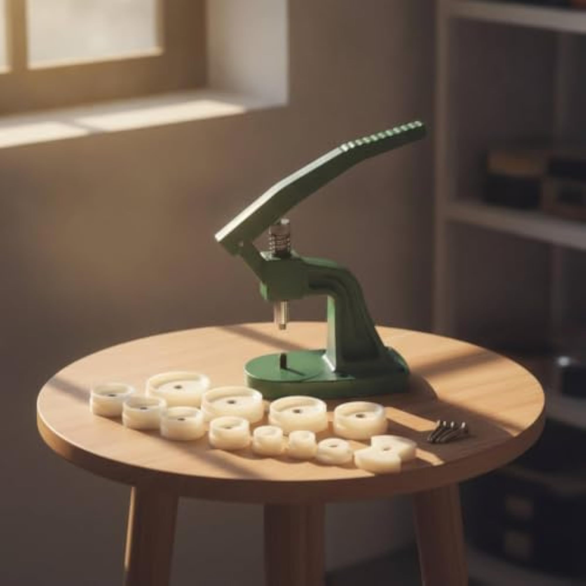 Manual Watch Case Press with Dies, Green Heavy Press