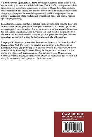 A First Course in Optimization Theory