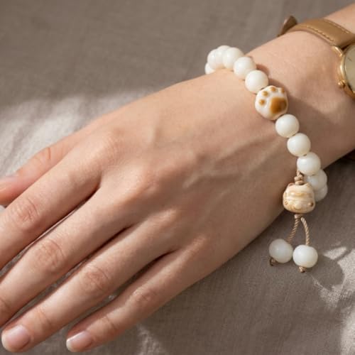 Image of MUDI Bracelet For Women, Bodhi Seed Beads Bracelets Fidget Healing Energy Protection Stretch to My Man Jewelry Gift