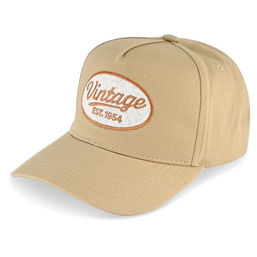 VINTAGE HAVANA Trucker Hats Women & Men | Vintage Embroidered Patch Western Retro Snapback Hat | Cute Trendy Baseball Cap One Size Khaki/White/Burnt Orange