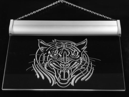Tiger Face Neon Light Sign - LED Wall Art, 12x8.5 Inch, With ON/OFF Switch, Multiple Color Options