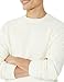 Amazon Essentials Oversized Crewneck Sweater for Men, Textured, Cotton, Eggshell White, X-Large