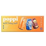 Poppis Prebiotic Soda Cream Variety Pack, 12 fl. oz., 15 pk.