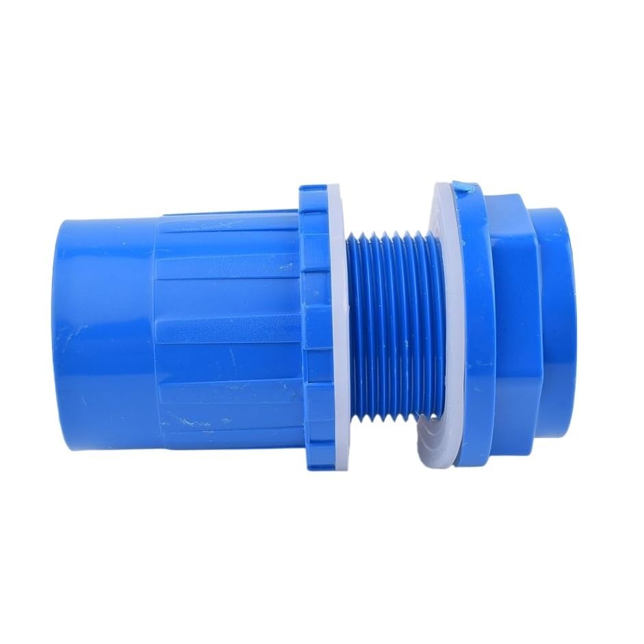 Válvula de retención oscilante de PVC para agua, Paquete de 2, 5 o 10 accesorios de tubería de PVC azul de 20 a 50 mm for conector de drenaje de acuario.(40mm,5Pcs)