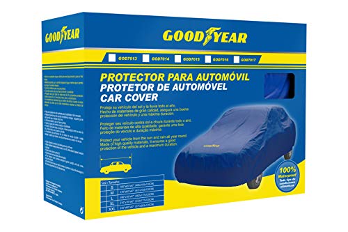 Cubierta de coche Goodyear XXL azul para proteger tu vehículo aparcado en la calle 5