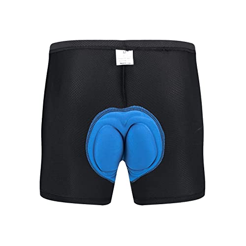 Cexiakong Calzoncillos de ciclismo para hombre, acolchados, de gel, con acolchado, regalo para ciclistas, rápido y transpirable, accesorios para montar en moto, O azul., 3XL