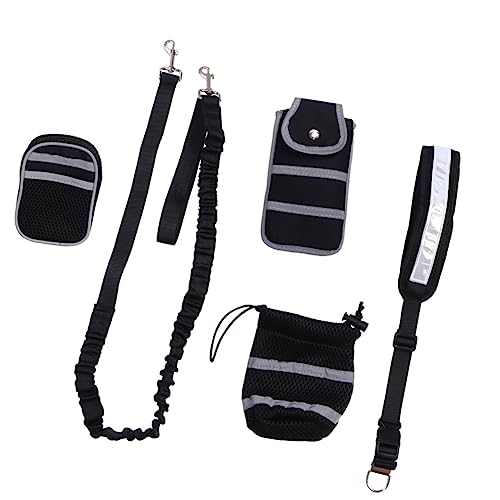 COLLBATH 5Pcs Pet Traction Rope Durable Nylon Dog Walking Leash with Reflective Stitches for Enhanced Safety Random Color Assortment for Running and Outdoor Activities