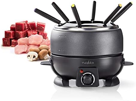 Bild 2 - Fondue-Set - 6 Personen - 2.3 l - Einstellbare Temperaturregelung - 800 W - Cool touch Griff - Anti-Rutschboden - Überhitzungsschutz
