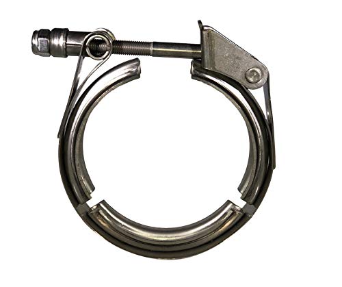 4.00" V Band Clamp Stainless Steel Quick Release Turbo Exhaust V-Band Clamps For Flange, Downpipe, Exhaust Pipe #TOP8