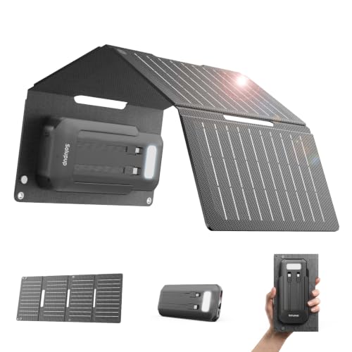 Image of SOLUPUP Solar Charger Power Bank 10000mAh, 15W Foldable with 4 Panels, PD22.5W Fast Portable Phone Charger, External Battery Pack with USB-C in /Output for Phone Camping Hiking (2026 Upgrade)