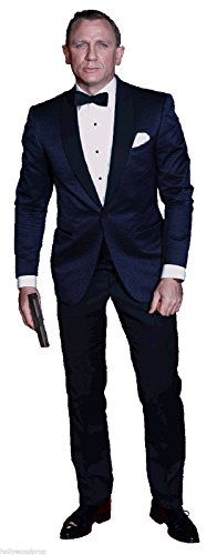 Hollywoodprop Daniel Craig James Bond 007 LIFESIZE Cardboard Standup Standee Cutout Poster Figure Casino Royale Quantum of Solace Skyfall Spectre