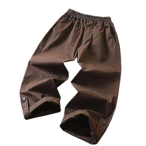 Boys Cargo Joggers Pants Elastic Waist Casual Jogging Trousers Bottom Youth Lightweight Pants for Kids