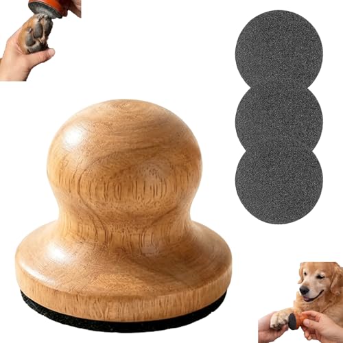Pawsmooth Nail File Pawsmooth Silent Dog Nail File Pawsmooth Silent Dog Nail File with 3 Sanding Pads Pet Nail Care Tool for Gentle and Stress-Free Claw Grooming for Dogs & Cats (Natural+3Pcs)