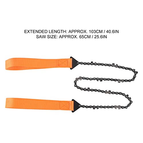 Motosserra de Sobrevivência, Motosserra de Bolso 11 Dentes Aço Manganês Capacidade de Corte Rápido B