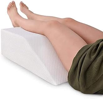 Sponsored Ad - METRON-(Medium-Size) Orthopedic Elevating Memory Foam Soft Leg Rest Wedge Pillow - Reduces Back Pain & Improves Circulation | Comfort Level- Soft | Pregnancy Leg Pillow