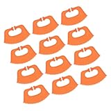 MOBUTOFU 12 Piezas Clip Nasal para Destete de Terneros, Espina Nasal de Plástico Naranja para Ganado Vacuno, Control de Movimiento para Granja y Manejo de Animales