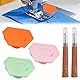 JNEYVIC 3 Stück Magnetische Nahtführung ABS Magnetischer Nahtführer Nähzubehör Magnet Multifunktionale Nähmaschine Magnetische Saumführung Magnetic Seam Guide mit Fadenentferner für Präzises Nähen