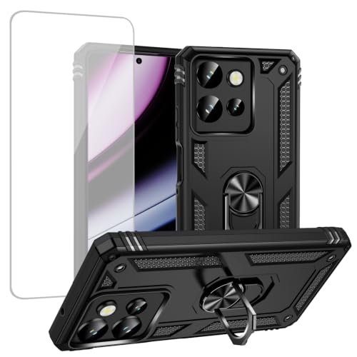 Coque Moto G Power 2025 béquille noire anti-chute intégrale