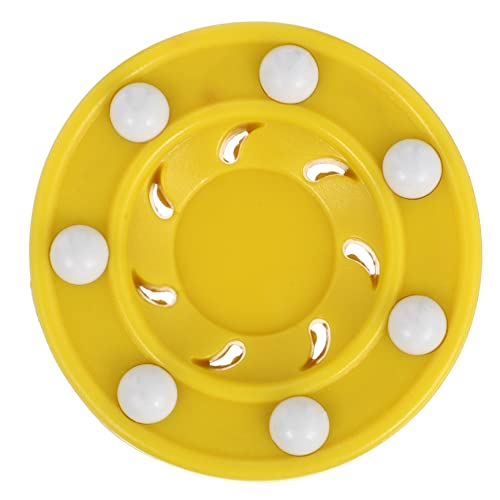 MUSISALY Professional Hockey Balls Roller Puck Yellow for Roller Hockey Game Training Hockey Balls for Practicing