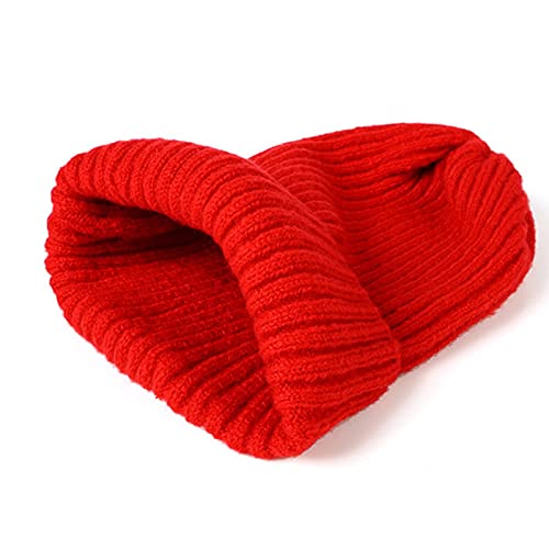 Bonnet d'hiver pour Femmes Chaud Automne Tricot Bonnet Chapeau Manchette Bonnet Montre Casquette pour Filles Printemps décontracté crâne Chapeaux pour Femme
