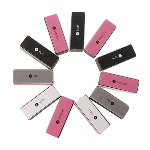 Kimruida 1 lime à ongles tendance 4 faces Bloc polissoir brillant Lime Nail Art Outil de beauté professionnel Cover