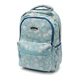 Mochila Juvenil 17,5” 44cm Poliéster com 3 Compartimentos e Espaço para Notebook (Azul)
