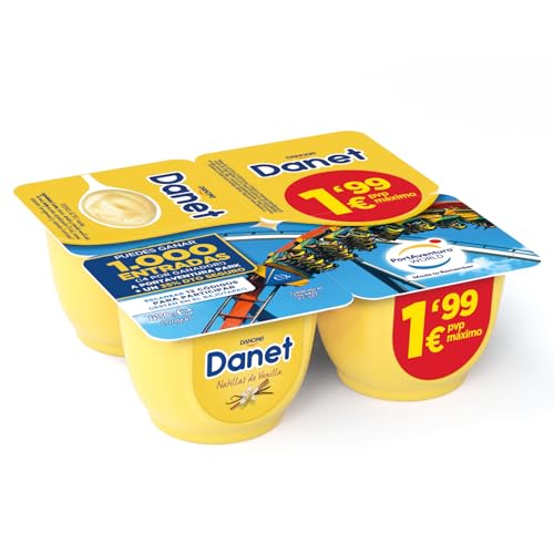 Natillas de vainilla Danet pack 4 x 120 g