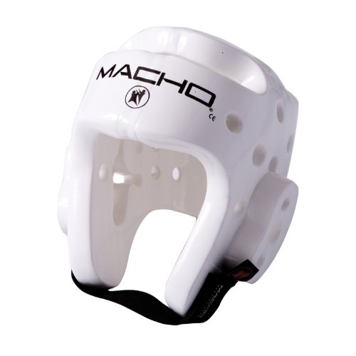 Macho Dyna Karate / Martial Arts Headgear - White - X-Large