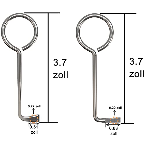 2 Stück Profi Dietrich Set, Buntbartschlüssel Universal, Öffnet Nahezu Jede Tür, Universalschlüssel für Zimmertüren, Schlüsseldienst Türöffner Schlüssel für Bunt-Bart-Schloss Öffner