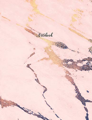 Dot Grid Notebook: Dotted Grid Notebook Journal for Journaling, Dotted Pages, Large (8.5 x 11 inches) | Pink Rose Marble Background image 3