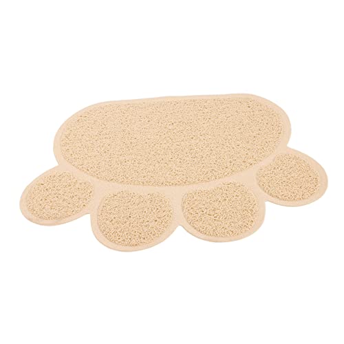 ノーブランド品 猫砂ト マット 室内猫用キャットボックス 洗える猫砂 猫皿 屋内 フィーダ ドッグフードマット 家庭用ペット用トイレマット 家庭用ペット猫用品 ペット用品 塩ビ Beige