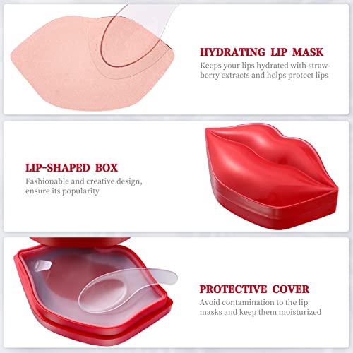 FOMIYES 20St Gel Lip Pads Kristal Lip Care Gel Vlekken Vochtinbrengende Lip Maskers Vocht Essentie Nacht Slapen Lip… - Afbeelding 5