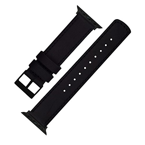 Image of BARTON WATCH BANDS - Top Grain Leather Watch Bands Compatible with Apple Watch Models - 1, 2, 3, 4, 5, 6, 7, 8, 9, 10, SE, Ultra & Ultra 2
