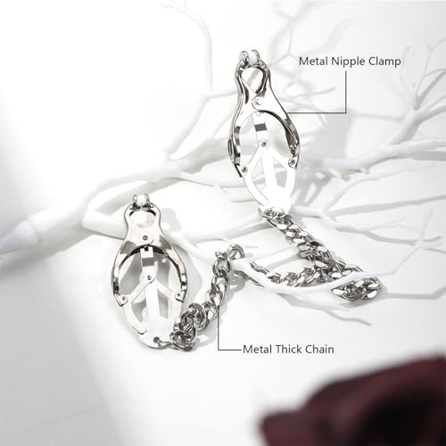 Body Chain Body Clamps with Chain Stainless Steel Body Clip Funny Body Ring Body Clamps Body Clip Non-Piercing Chain Non Piercing Body Jewelry for Women Men2