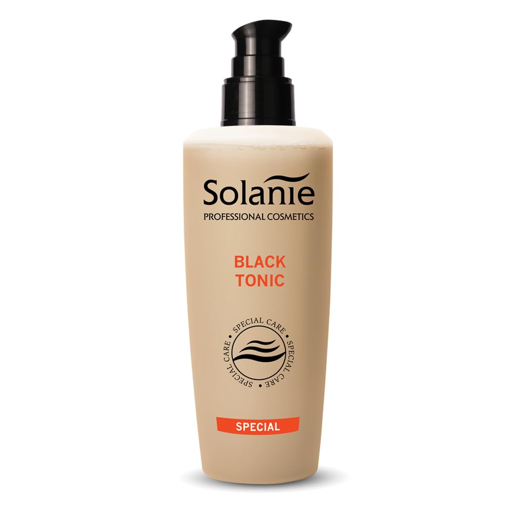 Solanie - Skin Tonic - 150ml - Hydrating and Soothing - Refreshing Non-Alcoholic Formula, Silky Softness with pH Restoration - Suitable After Face Milk, Foaming Cleanser, or Scrub (Black)