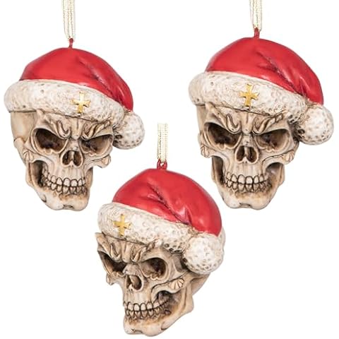 Skelly Santa Claus Ornaments - Set of Three Cover