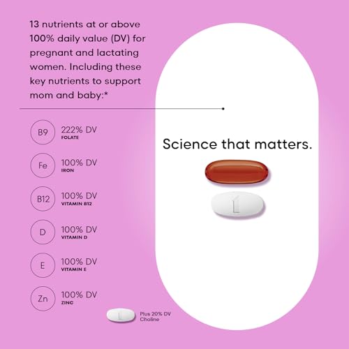 One A Day Women’S Prenatal Advanced Complete Multivitamin With Brain Support* With Choline, Folic Acid, Omega-3 Dha & Iron For Pre thumb #2