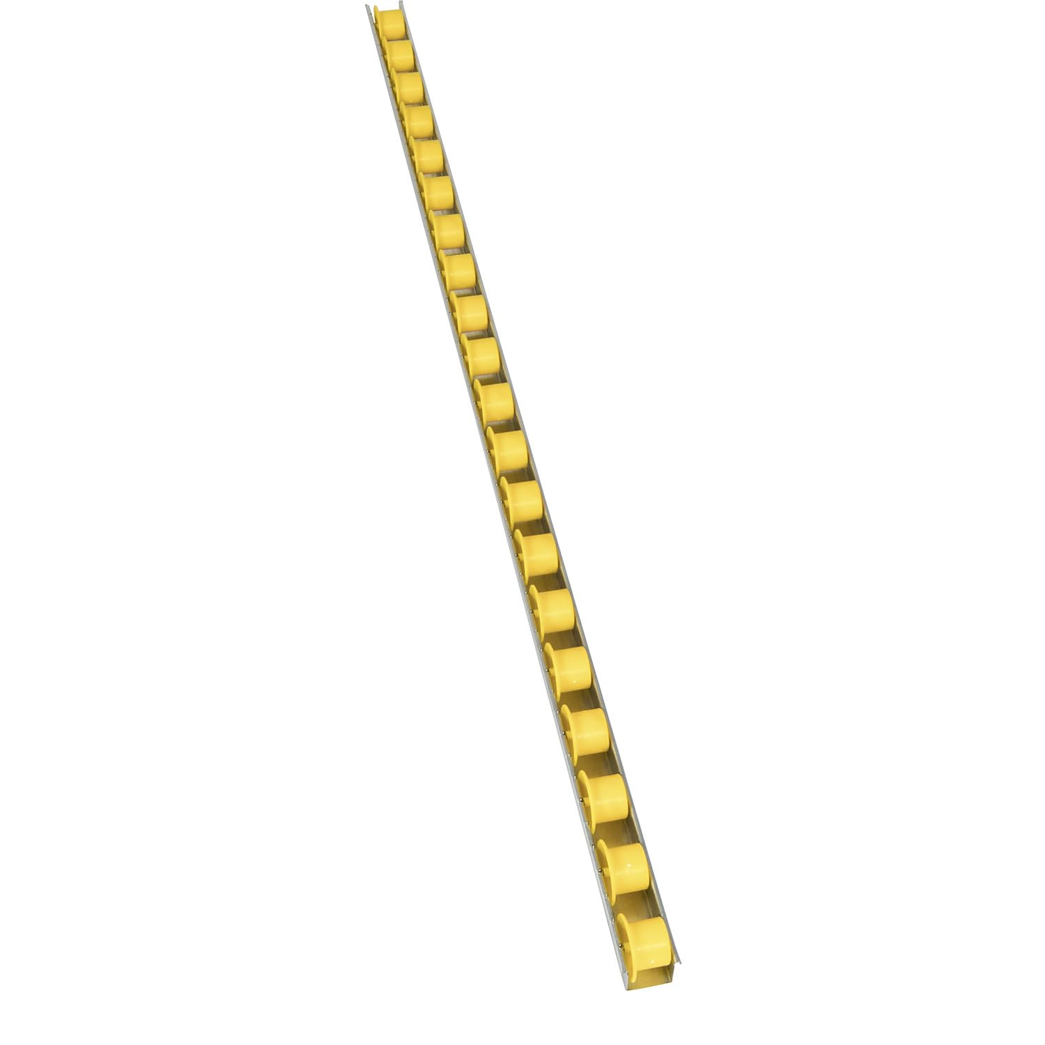 FRANKEL kaiserkraft | Rail à galets à joues | à intervalles de 50 mm | Ø 28 mm | plastique | longueur 1 m