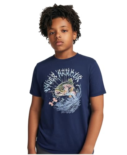 Image of Under Armour Boys' Short Sleeve Graphic T-Shirt, Soft & Comfortable, Outdoor Collection