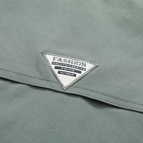 Zyvrenix Men's Short Sleeve Button Down Shirts with Pocket Green 2XL - image 7