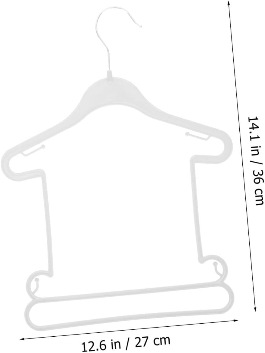 12 Pack Plastic Baby Clothes Hangers for Children's Suits