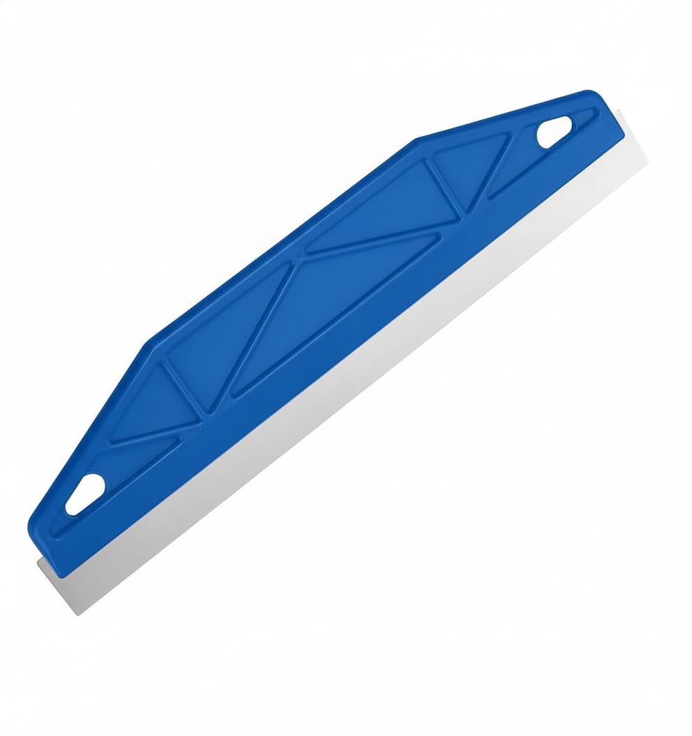 Liyun Blue Edge Painting Tool, Stainless Steel Shield For Skirting Boards/Carpet, Cutting In Tool For Painting, Paint-Cutting In Tool, Painting Tool, Combining Scraping (Blue)
