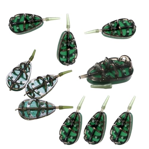 10 Pcs Carp Fishing Method Feeder Inline Method Feeder Carp Fishing...